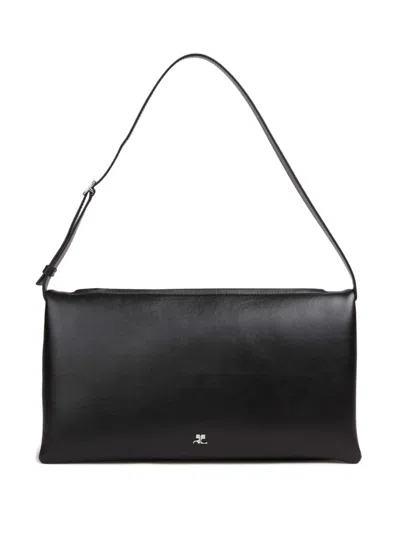 Courrèges Rectangular Shoulder Bag In Black