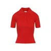 Courrèges Signature Polo In Red