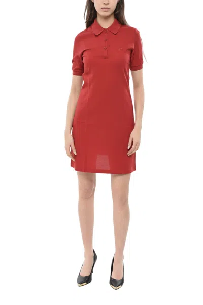 Courrèges Red Shirt Collar Mini Dress