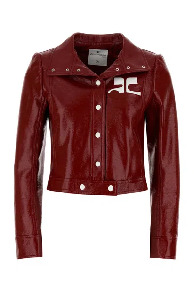 COURRÈGES COURREGES RED VINYL JACKET