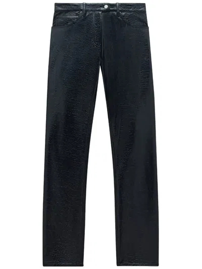 Courrèges Reedition 5-pocket Vinyl Pants Clothing In Black