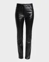 Courrèges Reedition 5-pocket Vinyl Straight-leg Ankle Pants In Multi