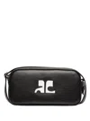 Courrèges Rectangle Shape Adjustable Strap Cross-body Bag In 黑色