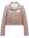 Courrèges Reedition Checked Vinyl Jacket In 褐色