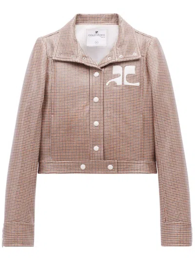 COURRÈGES REEDITION CHECKED VINYL JACKET