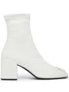 Courrèges Heritage 70mm Leather Boots In White