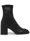 Courrèges Courreges Women Reedition Ankle Boots With 70mm Block Heel In Black