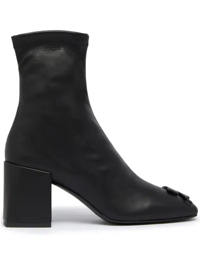 COURRÈGES REEDITION AC FAUX-LEATHER ANKLE BOOTS