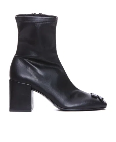 Courrèges Re-edition Ankle Boots In Black