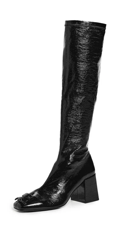 Courrèges Reedition Ac Vinyl Boots Black