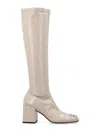 Courrèges Reedition Ac Vynil Boot In Mastic White