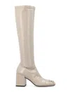 Courrèges Reedition Ac Vynil Boot In Mastic White