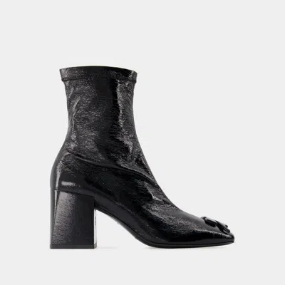 COURRÈGES BOTTINES REEDITION - COURREGES - VINYLE - NOIR