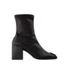 Courrèges Reedition Ankle Boots - Courreges - Synthetic Leather - Black In Black