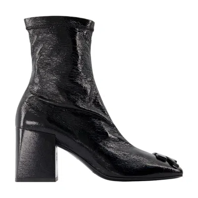 Courrèges Reedition Ankle Boots Courreges Vinyl Black