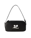 Courrèges Réedition Baguette Bag - Courreges - Leather - Black In Black
