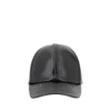 Courrèges Glossy Black Baseball Cap With Structured Silhouette
