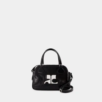 Courrèges Reedition Bowling Bag - Courreges - Leather - Black