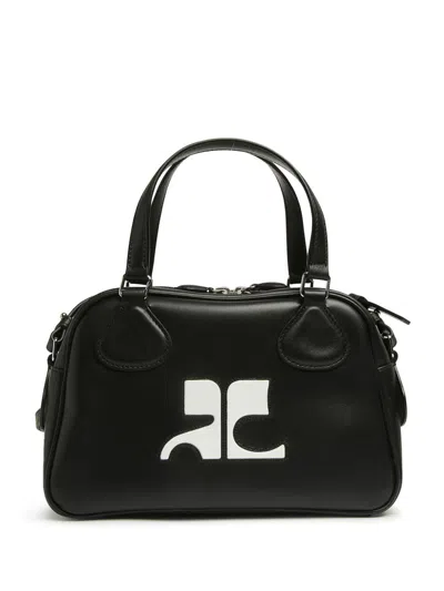 Courrèges Reedition Bowling Bag In Black
