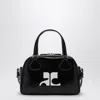 Courrèges Reedition Bowling Zip-up Top Handle Bag In Black