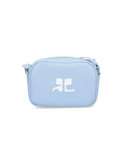 Courrèges "reedition Camera Bag" Crossbody Bag In Blue