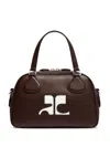 Courrèges Reedition Bowling Bag In Brown