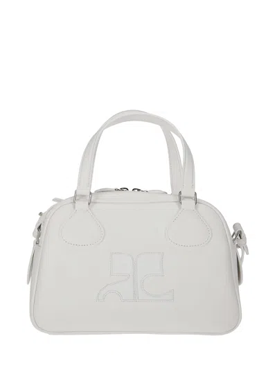 Courrèges Reedition Bowling Bag In Heritage White