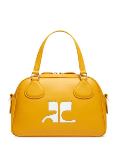 Courrèges Reedition Bowling Bag In Yellow