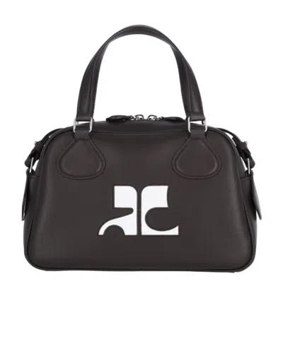 Courrèges Reedition Bowling Zip-up Shoulder Bag