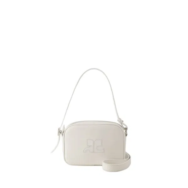 Courrèges Reedition camera leather bag - Black