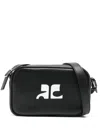 Courrèges Reedition Camera Bag In Black