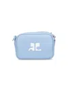 Courrèges "reedition Camera Bag" Crossbody Bag In Light Blue