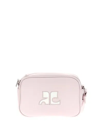 Courrèges Reedition Camera Bag Crossbody Bag In Nude & Neutrals