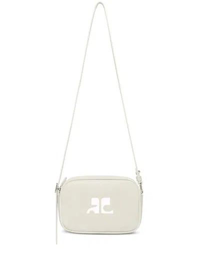 Courrèges Reedition Camera Bag In White