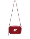Courrèges Modern Camera Bag Adjustable Strap In Red