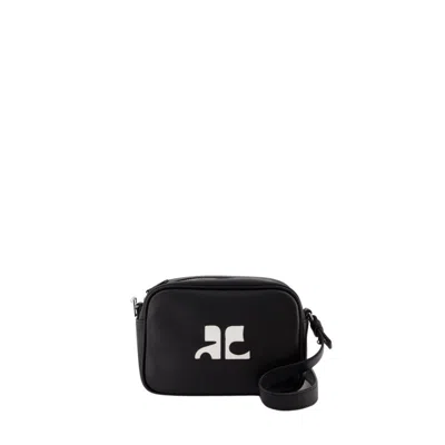 Courrèges Reedition Camera Crossbody - Leather - Black