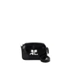 Courrèges Reedition Camera Crossbody - Courreges - Leather - Black In Black