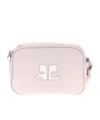 Courrèges Reedition Camera Leather Bag In Pink