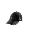 Courrèges Vinyl Cap Curved Brim In Black
