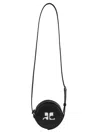 Courrèges Courreges Reedition Leather Circle Bag In Black