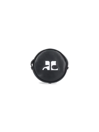 Courrèges "reedition Circle" Mini Bag – Black