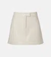 Courrèges Reedition Vinyl Mini Skirt In Brown