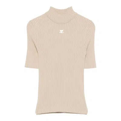 Courrèges Reedition Knit Jumper In Animal Print
