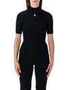Courrèges Reedition Knit Ss Jumper In Red