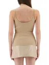 Courrèges Courregès Reedition Knit Tank Top In Neutral