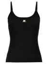 Courrèges Courreges Women Reedition Tank Top In Black
