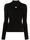 COURRÈGES REEDITION KNIT WOMAN BLACK IN VISCOSE