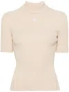 COURRÈGES REEDITION KNIT WOMAN SAND IN VISCOSE