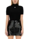 Courrèges Reedition Jumper T-shirt In Black