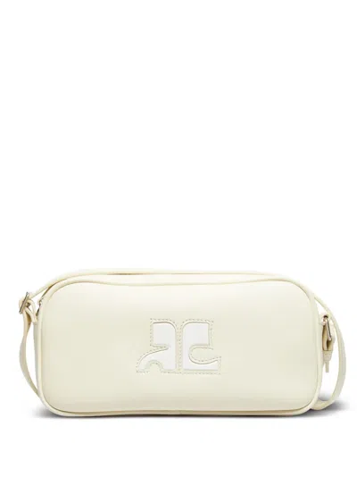 Courrèges Reedition Baguette Leather Bag In Yellow